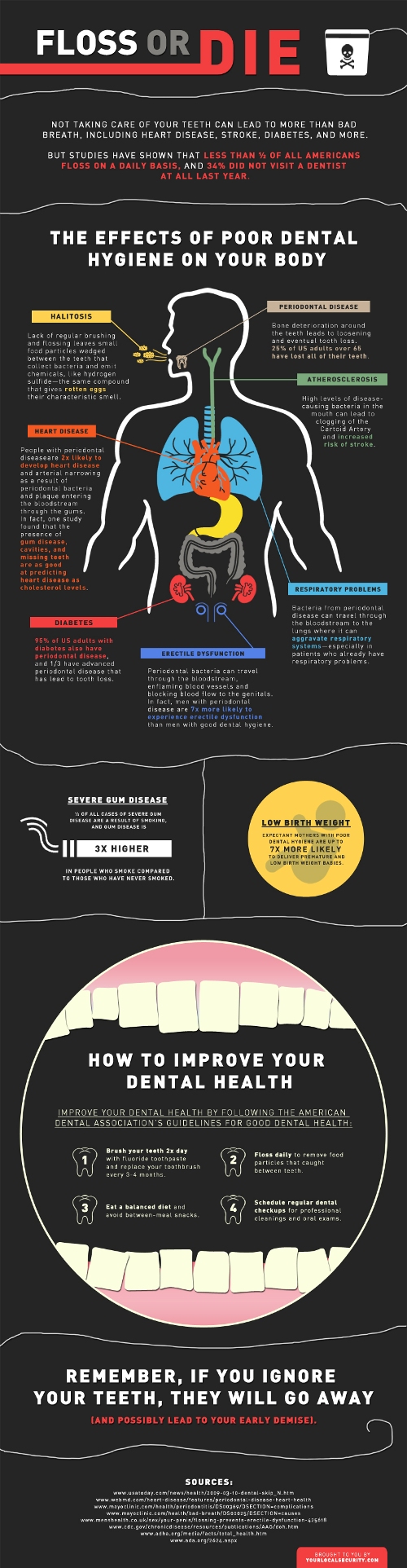 Floss or Die Infographic